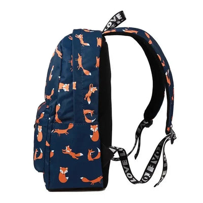 Cartable fille imprimé renard   La boutique du sac a dos