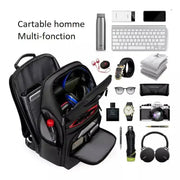 Sac à dos cartable homme multifonction noir   La boutique du sac a dos
