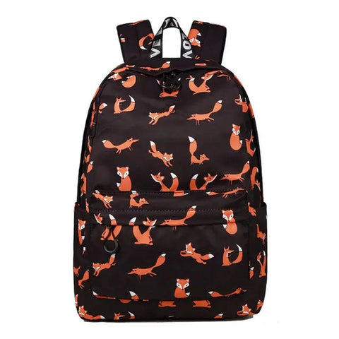 Cartable fille imprimé renard   La boutique du sac a dos