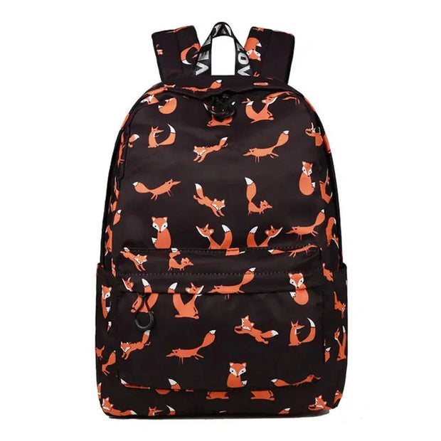 Cartable fille imprimé renard   La boutique du sac a dos