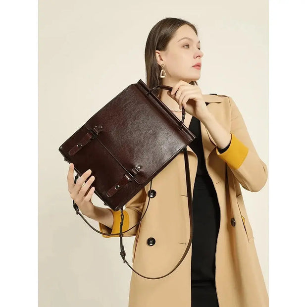 Cartable vintage en cuir   La boutique du sac a dos