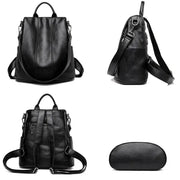 Grand sac à dos cuir noir femme   La boutique du sac a dos