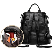 Grand sac à dos cuir noir femme   La boutique du sac a dos