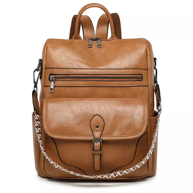 Grand sac à dos en cuir oldschool   La boutique du sac a dos