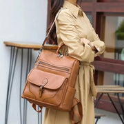 Grand sac à dos en cuir oldschool   La boutique du sac a dos