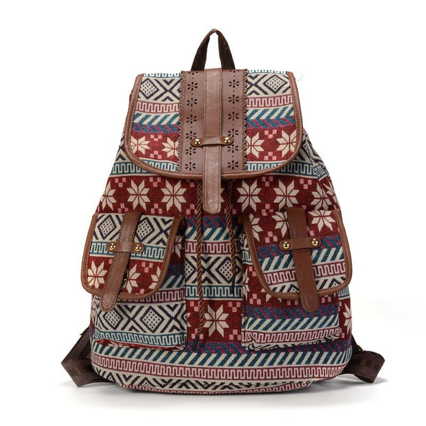 Sac à dos femme en toile imprimée   La boutique du sac a dos