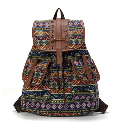 Sac à dos femme en toile imprimée   La boutique du sac a dos