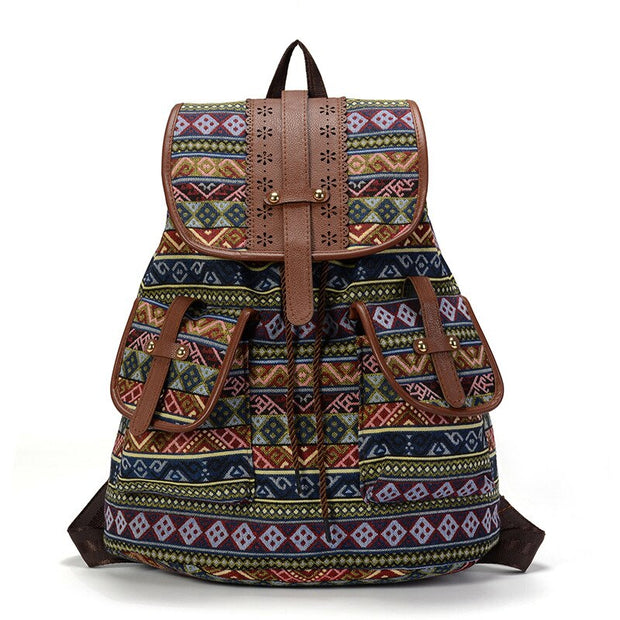 Sac à dos femme en toile imprimée   La boutique du sac a dos