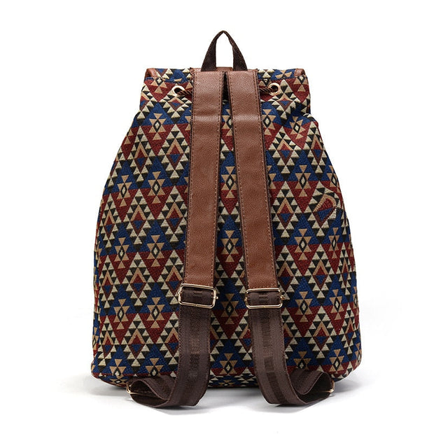 Sac à dos femme en toile imprimée   La boutique du sac a dos