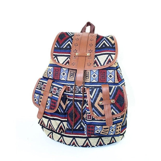 Sac à dos femme en toile imprimée   La boutique du sac a dos