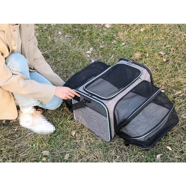 Sac à bandoulière extensible pour chat et chien   La boutique du sac a dos