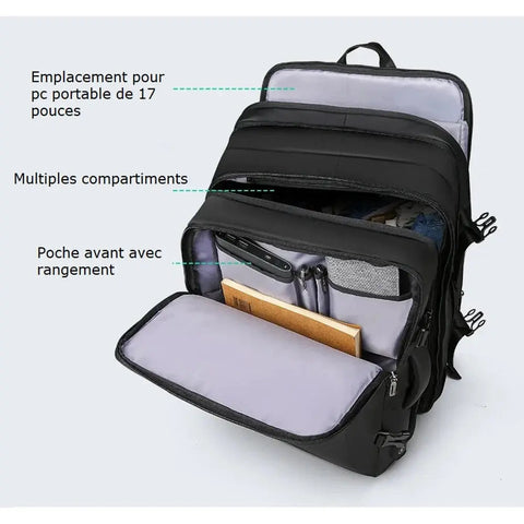 Sac à dos cabine avion 55x35x25   La boutique du sac a dos