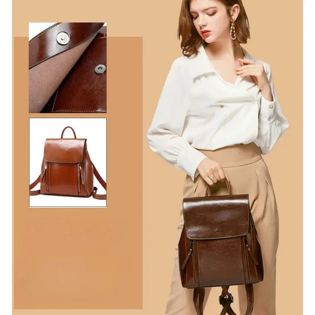 Sac à dos cuir marron   La boutique du sac a dos