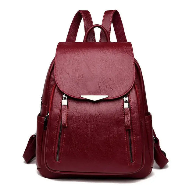 Sac à dos cuir souple poche à rabat   La boutique du sac a dos