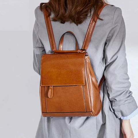 Sac à dos en cuir de vachette   La boutique du sac a dos