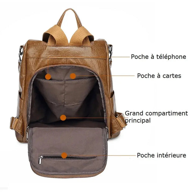 Sac à dos en cuir nœud papillon   La boutique du sac a dos