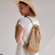 Sac à dos en paille chic   La boutique du sac a dos