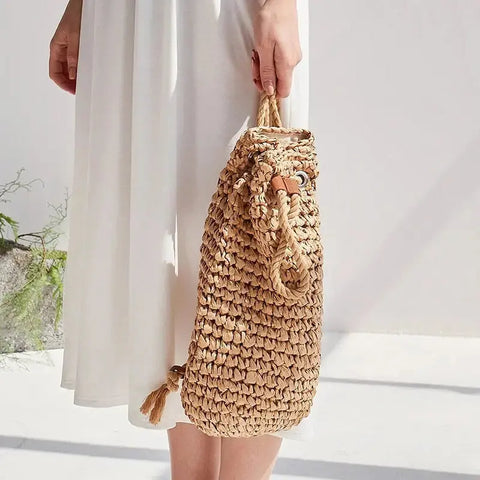Sac à dos en paille chic   La boutique du sac a dos