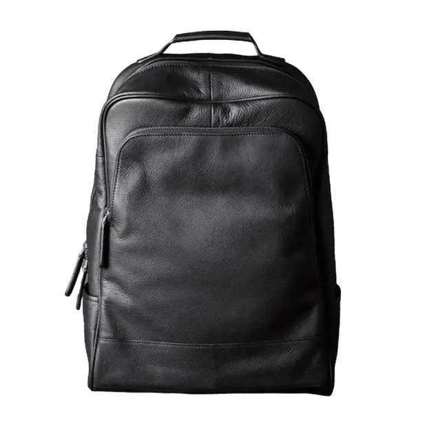 Sac à dos noir cuir véritable   La boutique du sac a dos