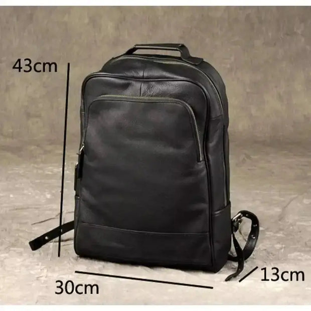 Sac à dos noir cuir véritable   La boutique du sac a dos