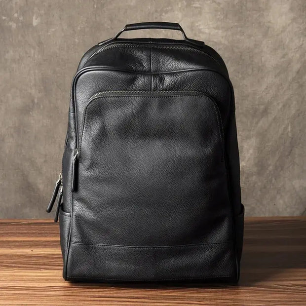 Sac à dos noir cuir véritable   La boutique du sac a dos