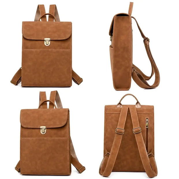 Sac à dos rectangulaire en cuir   La boutique du sac a dos