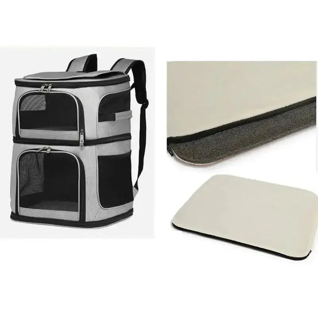 Sac de transport double pour chat   La boutique du sac a dos