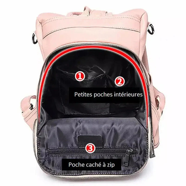 Sac à dos en cuir pour femme original   La boutique du sac a dos