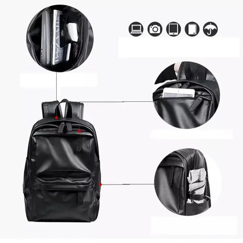 Sac à dos homme cuir noir   La boutique du sac a dos