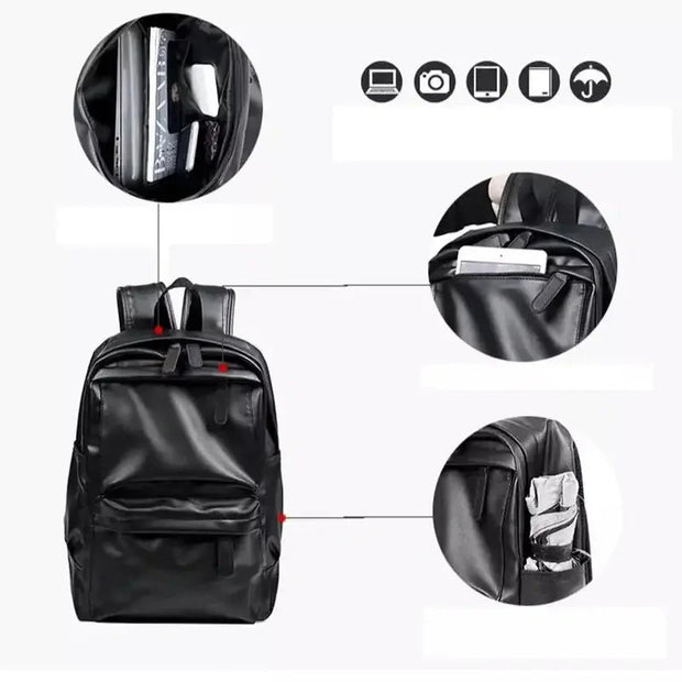 Sac à dos homme cuir noir   La boutique du sac a dos
