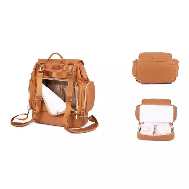 Sac à dos à langer cuir   La boutique du sac a dos